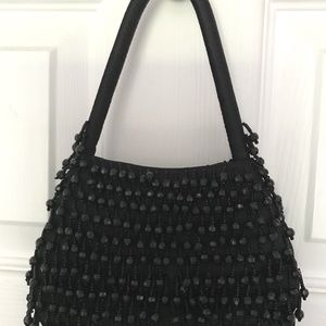 Black Beaded Purse